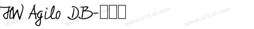 HW Agilo DB字体转换